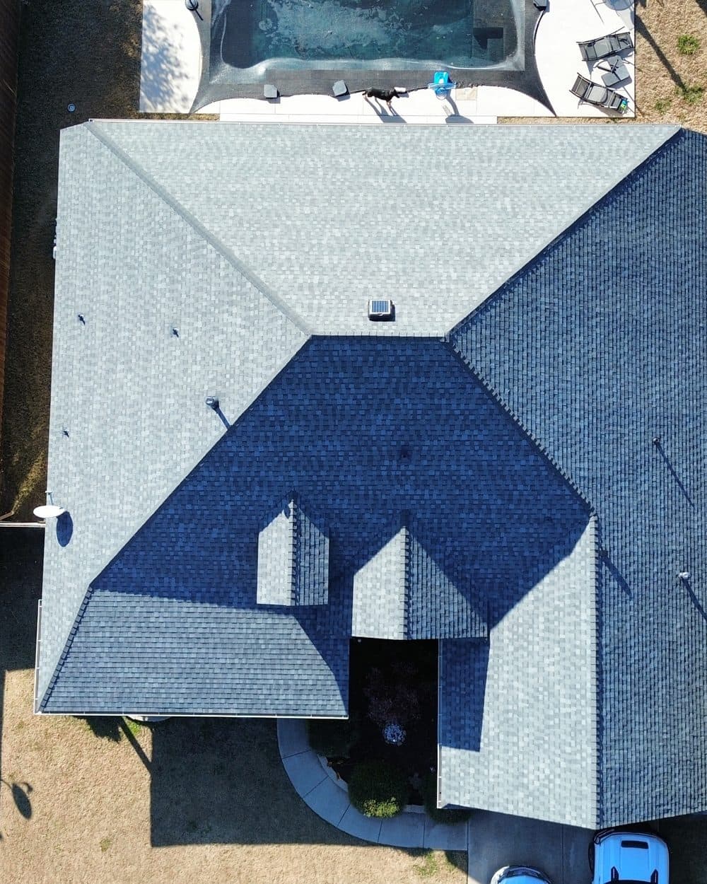 Architectural Shingle Roof Replacement Austin TX | Helix Roofing LLC Architectural shingle roof replacement Austin TX completed by Helix Roofing LLC, roof replacement contractor and roofing company in Austin Texas